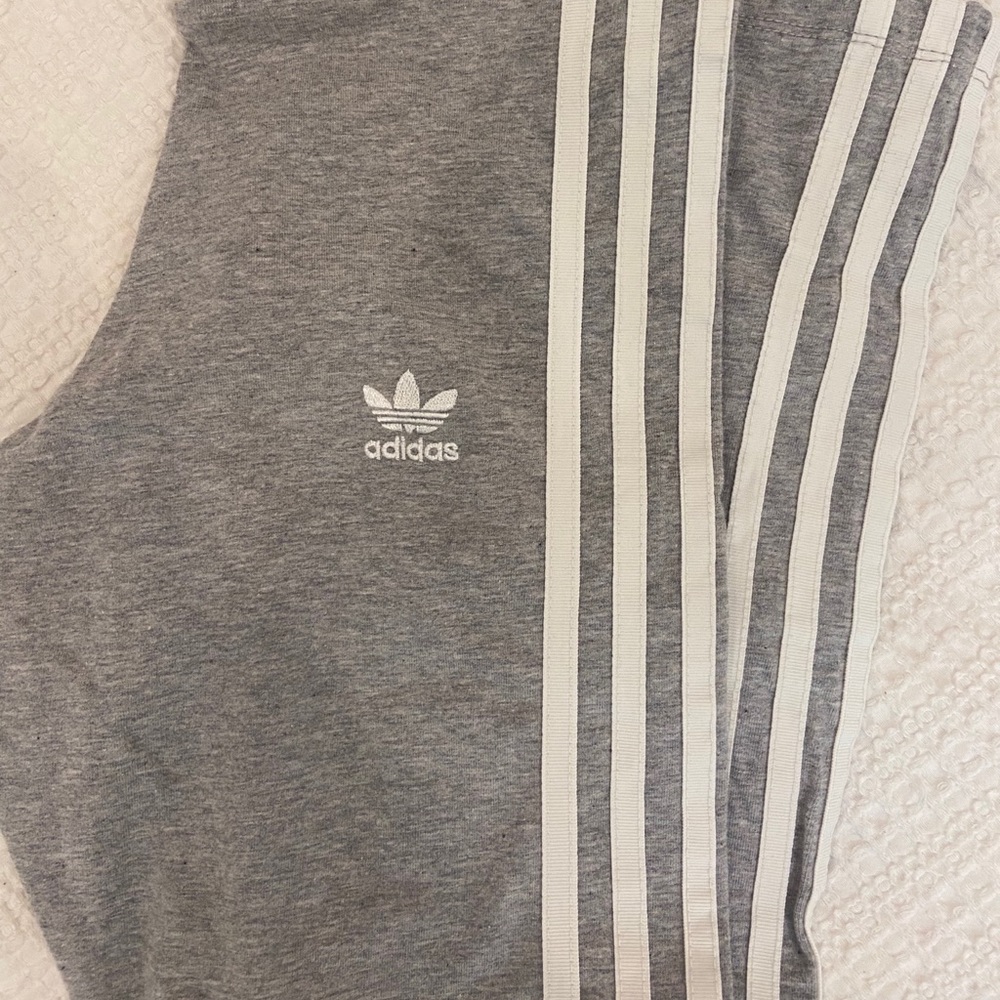 Light grey adidas leggings